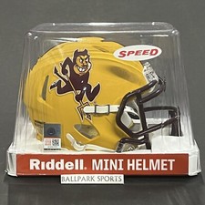 Arizona State Sun Devils Speed Mini Helmet Riddell NCAA Gold Alternate New picture