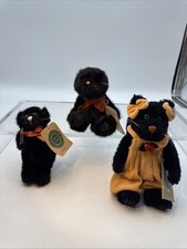 Boyd’s Bears & Friends Poe, Sooty & Sabrina P Catterwall Black Halloween Cats picture