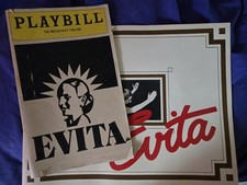 EVITA, PLAYBILL, JUNE 1981, AND 1979 SOUVENIR PROGRAM...THE BROADWAY THEATRE picture