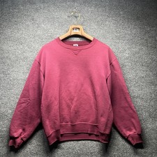 Vintage Russell Blank Sweatshirt Mens Medium Red Made In USA 90s *READ* picture