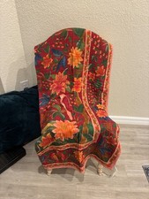 Farm Rio For Anthropologie Red NWT 50”x70” Throw Blanket  picture