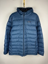 Patagonia Hi-Loft Down Sweater Hoody Men's Large Blue Puffer Jacket Full-Zip picture