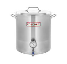 Concord Stainless Steel Home Brew Kettle Stock Pot (Weldless Fittings) picture