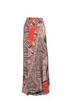 ETRO Women's Silk Maxi Skirt Size 36 Paisley Print Long Flowing A-Line picture
