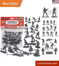 BMC CTS 24pc WW2 German Assault & Medic Soldier Figures - Charcoal Gray Toy Set picture