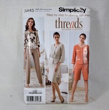 Simplicity 3845 Misses Pants City-Shorts Skirt Jacket Sewing Pattern UNCUT 2007 picture