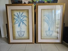 Large Vintage Palm Wall Art – Set of 2 (55.5
