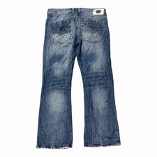 Vintage Y2K Buffalo David Bitton Kasey Bootcut Jeans Mens 34 Blue Denim picture