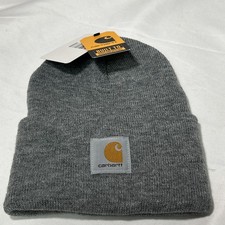Carhartt Men's Acrylic Watch Hat Cuffed Beanie In Coal Heather Gray picture