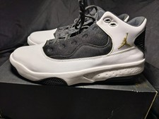 NEW Jordan Max Aura 2 White Black Metallic Gold Men’s Size 12 picture