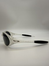 Vintage Oakley Straight Jacket Sunglasses Transparent Frame Black Lenses picture