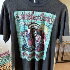 Vintage Spring Ford Motley Crue Dr. Feelgood 1989 Tour T-Shirt Men's L Black  picture