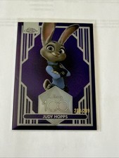 2023 DISNEY 100 Topps Chrome  Judy Hopps Purple Refractor /299 picture