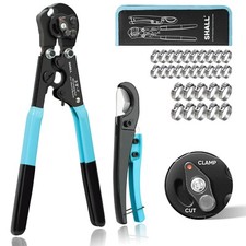 SHALL 2-IN-1 Pex Crimping Clamp Cinch & Remove Tool with Pipe Hose Cutter picture
