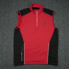 Galvin Green Vest Mens XL Red Black Insula Technology Half Zip Golf Fazio picture