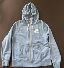 Nike AW77 Vintage Retro Logo Track & Field Full - Zip Fleece Hoodie Size Large picture