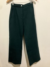 Sezane Women’s Forest Green High Rise Pants. VGUC. picture
