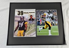 Willie Parker Signed Photo Display Framed 16x20 Steelers picture