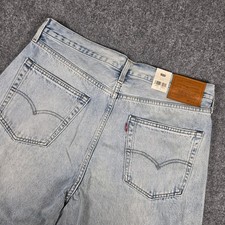 Levi's Premium 568 Loose Straight Jeans Mens 36x32 Light Wash 29037-0062 NWT picture