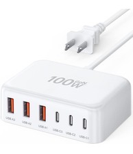 [2026 Updated] USB C Fast Charger, 100W GaN 6 Port Type C Charging Station Hu... picture