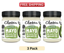 (3 Pack ) Chosen Foods 100% Pure Avocado Oil-Based Classic Mayonnaise 12 Oz Jars picture