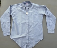 Vtg Brooks Brothers Makers Dress Shirt OCBD Mens 15 1/2 -34  Sanforized USA NWT picture