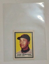 1962 Topps - Juan Marichal Stamp In Pristine Condition. A Rare Piece Of Baseball picture
