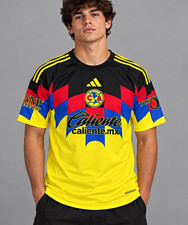 adidas Club América 25/26 Home Soccer Jersey Men’s XL Yellow NWT AEROREADY picture
