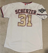 Washington Nationals 2019 World Series Champion Max Scherzer #31 Gold Jersey picture
