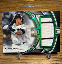 2026 Topps Tribute Aaron Judge Yankees Jumbo Relics #TJR-AJ Green /99 MEM picture