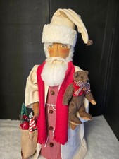 Christmas Santa, handmade, 22 in, collectible, Dumplinragamuffin picture