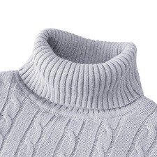 Men's Turtleneck Soft Sweater 2023 Warm Knitted Autumn/winter Pullover Jumper picture