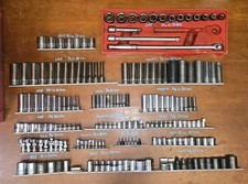 🔥Snap-on Tools USA 200pc SAE and Metric SOCKET Lot Set🔥 picture