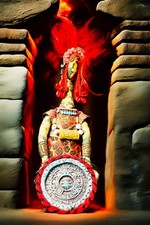 Bahira Spirit Doll “Chak Balam” – Signed 2013 – Original Tag – Jaguar Priestess picture