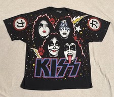 Vintage 1992 Kiss Chikara AOP T-shirt X-Large picture