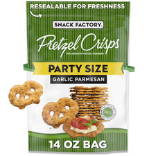Snack Factory Garlic Parmesan Pretzel Crisps, 14 oz Party Size Bag... picture