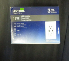 3-Pack LEVITON T5638-B3W Tamper-Resistant 18W picture