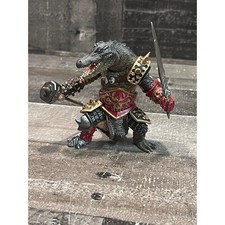 Papo Fantasy World CROCODILE MUTANT 2008 Action Figure Medieval Mythical Warrior picture