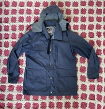 Vintage 80s BECAUSE ITS THERE Seattle Storm Shed Jacket Blue Mens Size L picture