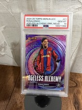 24-25 Topps Merlin Ageless Alchemy Ronaldinho /15 PSA 10 Gem Mint picture