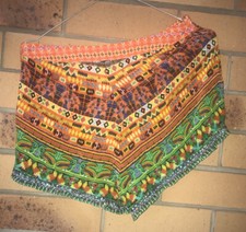 Camilla Franks Fiesta Chullo silk Frill Hem Shorts Size 2 12 medium $4 EXPRESS picture