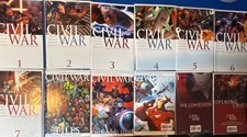 Civil War Lot  #1-7 Complete + Files + Battle Damage + More (Marvel, 2006) NM picture