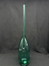 Vintage Nouvel Studio Stretch Neck Art Glass Vessel Vase 16.25