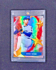 HOLOFOIL SHOHEI OHTANI RAINBOW REFRACTOR GOLD STAR SP 50/50 Season - DODGERS #17 picture