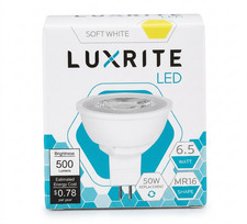 Luxrite LR21405 MR16 LED Bulb 6.5W 50W Equivalent 3000K Soft White GU5.3 picture
