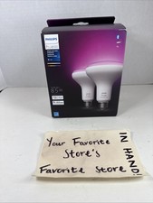 Philips Hue 578096 BR-30 E26 LED White & Color Smart Bulb - 2 Pack picture