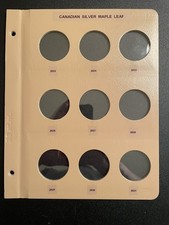 Custom Dansco Page #7215: Canadian Silver Maple Leaf, Page 5, 2023-2031 picture