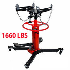 1660 lbs Transmission Jack 2 Stage Hydraulic w/ 360° for car truck lift 0.75 Ton picture