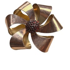 Bohemian Garnets vintage Taylor 1/20 12K Gold Filled brooch picture
