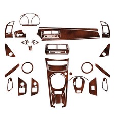 72Pcs Bird's-eye walnut trim kit for the full interior of BMW Z4 E85 2003-08 picture